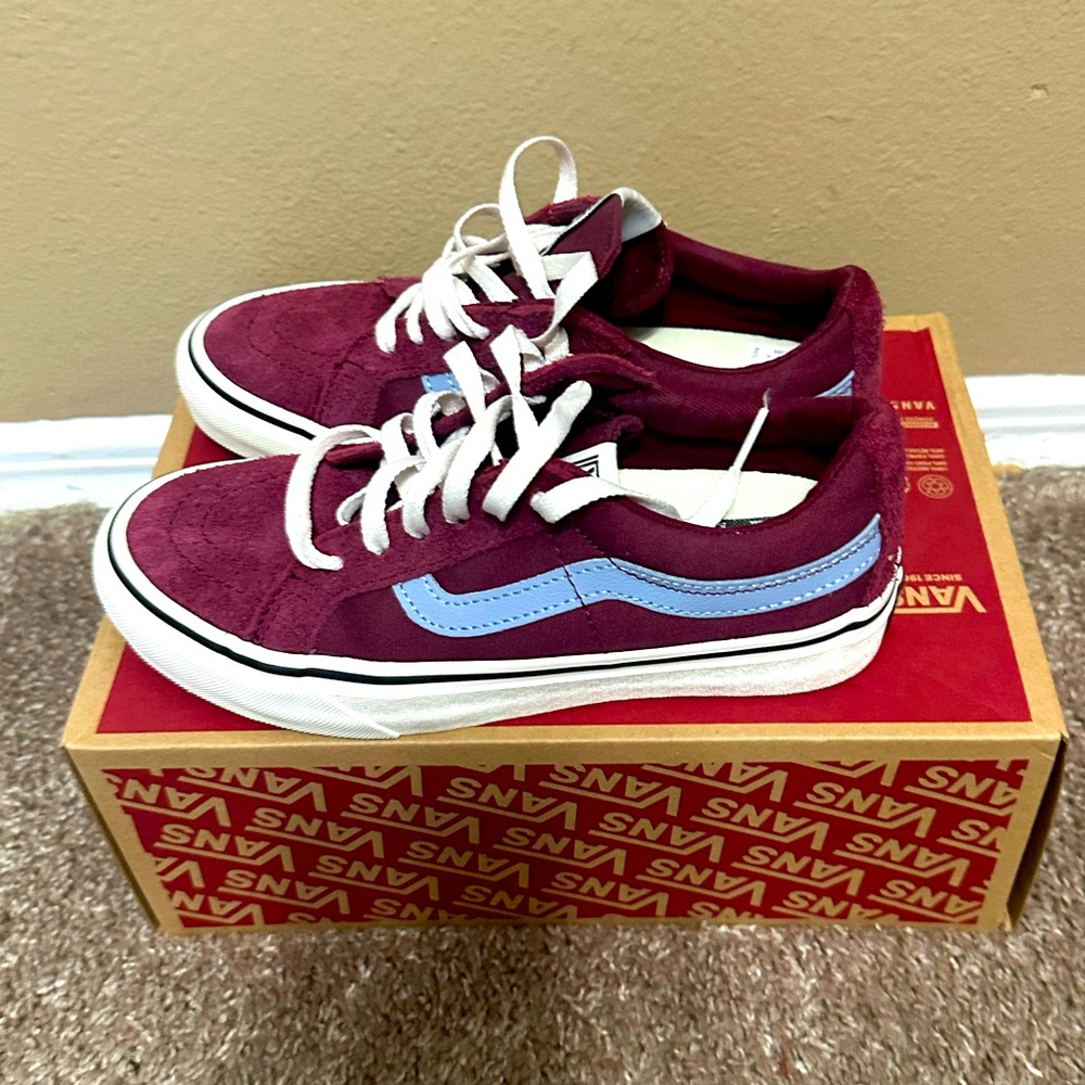 SK8-LOW REISSUE VR3 SF HAIRY SUEDE TAWNY PORT NEW M5 W6.5 NO BOX rare ecocush
